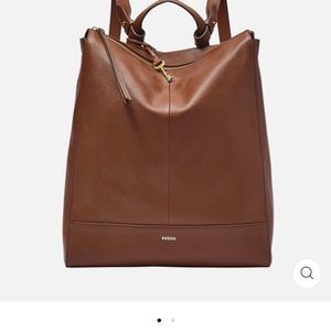 Beautiful Fossil leather convertible backpack/handbag.